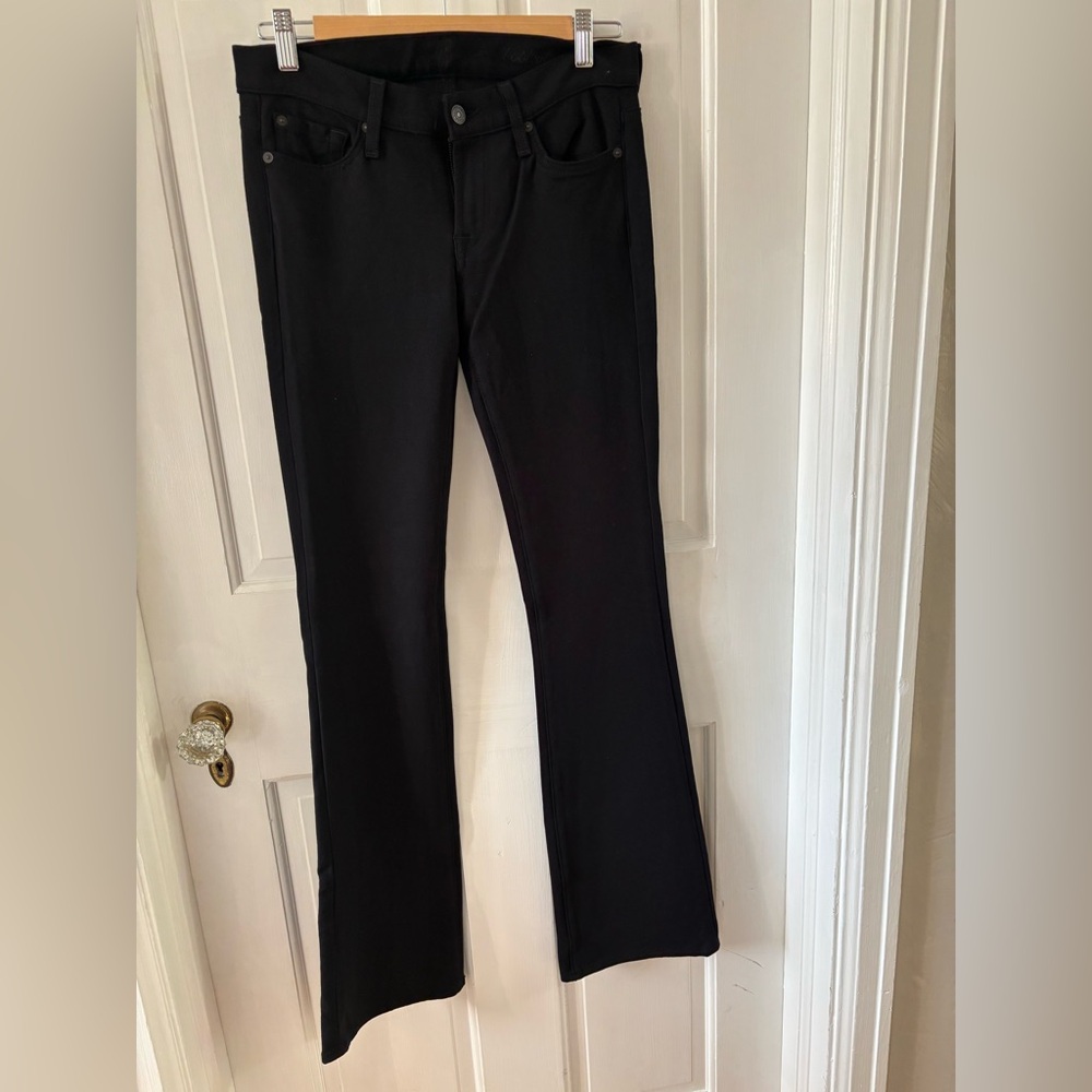 7 For All Mankind Black Bootcut Pants